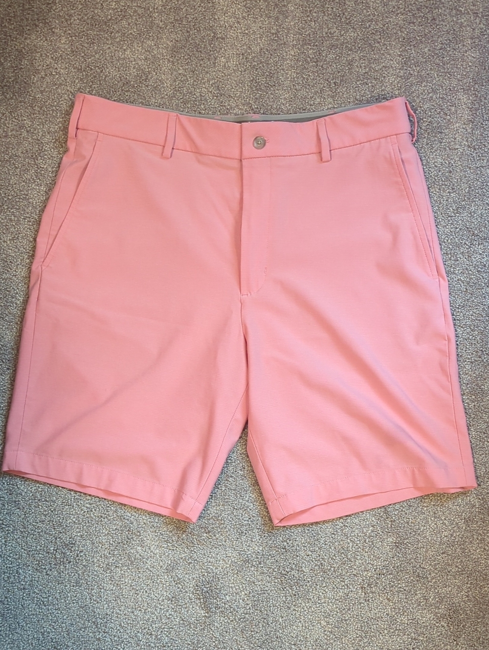Walter Hagen Performance 11 Pink Flat-Front Golf Shorts